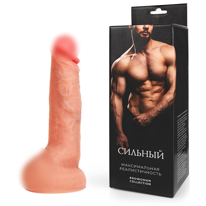 Фаллоимитатор на присоске "Erowoman Сильный" реалистичный 